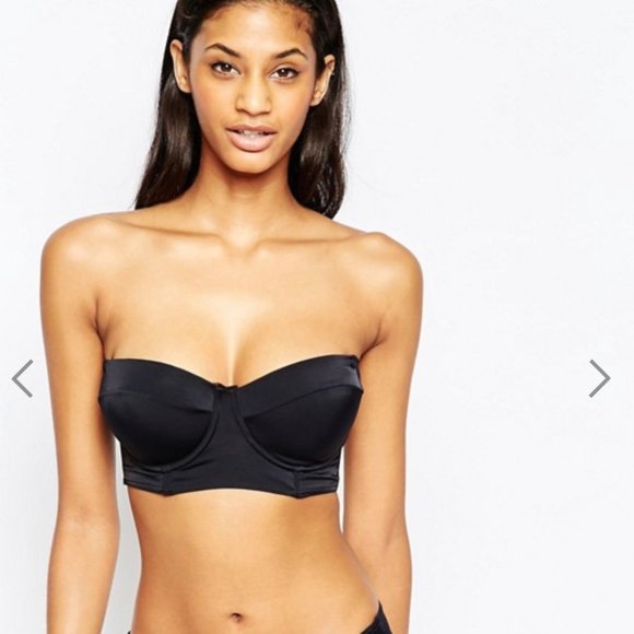 longline bandeau bikini top